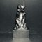 Bronze Figurine on Wooden Stand by Carl Einar Borgström, 1950s 1