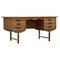 Vintage Danish Freestanding Desk in Oak, 1950s, Image 1