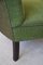 Mid-Century Modern Danish Easy Chair in Beech and Green Fabric, 1940 16