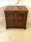 Small Victorian Mahogany Marquetry Inlaid Display Cabinet, 1850s 1