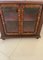 Small Victorian Mahogany Marquetry Inlaid Display Cabinet, 1850s 11