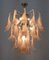 Mid-Century Modern Murano Glass Chandelier with Petals from Mazzega, Italy, 1970s 2