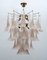 Mid-Century Modern Murano Glass Chandelier with Petals from Mazzega, Italy, 1970s, Image 1