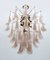 Mid-Century Modern Murano Glass Chandelier with Petals from Mazzega, Italy, 1970s, Image 3