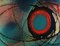 Klaus Oldenburg, Descargas excéntricas de un núcleo azul-rojo, 1975, Pintura al óleo, Imagen 3