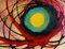 Klaus Oldenburg, Excentric Discharges of a Turquoise-Yellow Core, 1975, Peinture à l'Huile 3