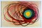 Klaus Oldenburg, Descargas excéntricas de un núcleo amarillo turquesa, 1975, Pintura al óleo, Imagen 1