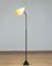 Slim Black Lacquered, Brass and Acrylic Floor Lamp from Nordisk Solar, Denmark, 1940s 9