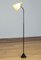 Slim Black Lacquered, Brass and Acrylic Floor Lamp from Nordisk Solar, Denmark, 1940s 3