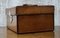 Antique Drop Front Leather Stationary Box, 1910s, Image 5