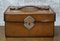 Antique Drop Front Leather Stationary Box, 1910s 2