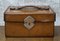 Antique Drop Front Leather Stationary Box, 1910s, Image 2