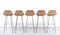 Bar Stools by Dirk van Sliedregt for Rohé Noordwolde, Holland, 1960s, Set of 5 6