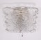 Wandlampe aus Kristallglas mit Glasschirm von Peill & Putzler, Deutschland, 1960er 2