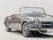 Michal Wojtysiak, Mercedes 190 SL, 2023, Acryl auf Papier 2