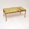 Vintage French Brass & Onyx Coffee Table, 1930s 2