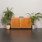 Oak Cabinet with Brass Hardware and Black Varnished Details from Hansen& Guldborg, Denmark, 1970s 2