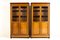 19th Century French Burr Maple Bookcases/Display Cabinets, Set of 2, Image 4