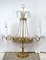 Brass and Lead Crystal Table Lamp from Palwa, 1960s, Image 2