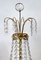 Brass and Lead Crystal Table Lamp from Palwa, 1960s 3