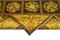 Großer anatolischer Traditioneller Handgeknüpfter Gelber Overdyed Teppich, 1940er 5