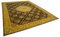 Großer anatolischer Traditioneller Handgeknüpfter Gelber Overdyed Teppich, 1940er 3
