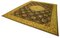 Großer anatolischer Traditioneller Handgeknüpfter Gelber Overdyed Teppich, 1940er 2