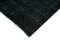 Großer traditioneller schwarzer orientalischer handgeknüpfter Overdyed Teppich, 1980er 6