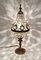 Jugendstil Tischlampe aus Kristallglas & Messing mit Putte, 1950er 13