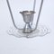 Art Deco Pendant Light in Glass with Metal Leaves, 1940s 10