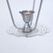 Art Deco Pendant Light in Glass with Metal Leaves, 1940s, Image 10