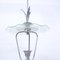 Art Deco Pendant Light in Glass with Metal Leaves, 1940s, Image 5