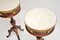 Vintage French Marble Top Side Tables, 1930s, Set of 2 4