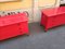 Red Model D154 Dresser by Carlo De Carli Rosso for Luigi Sormani, 1960s, Set of 2, Image 2