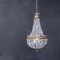 Vintage Chandelier with Glass Pendants, 1930s, Image 2