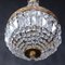 Vintage Chandelier with Glass Pendants, 1930s, Image 10