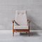 Mid-Century French Armchair in Oak by Guillerme & Chambron, Image 10