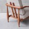 Mid-Century French Armchair in Oak by Guillerme & Chambron 5