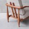 Mid-Century French Armchair in Oak by Guillerme & Chambron, Image 5