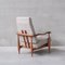 Mid-Century French Armchair in Oak by Guillerme & Chambron 12