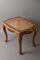 Rococo Stool with Original Velvet Pillow from Perga 17