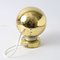 Magnetic Golden Globe Table Lamp from Reggiani, 1970s 6