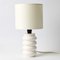 Italian Modernist White Ceramic Table Lamp from Sicart, 1960s 7