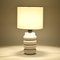 Italian Modernist White Ceramic Table Lamp from Sicart, 1960s 2