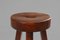Rustic Wooden Stool with Handle, 1920s, Image 2