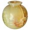 Italian Onyx Vase in Beige and Green, 1970 1