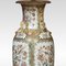 Chinese Canton Family Rose Vase Lamp in Porcelain 4