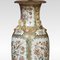 Lámpara de porcelana con jarrón con rosas de la familia Chinese Canton, Imagen 4