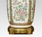 Chinese Canton Family Rose Vase Lamp in Porcelain 3