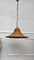 Gilt Brass & Rattan Pendant Hanging Light, 1960s 2